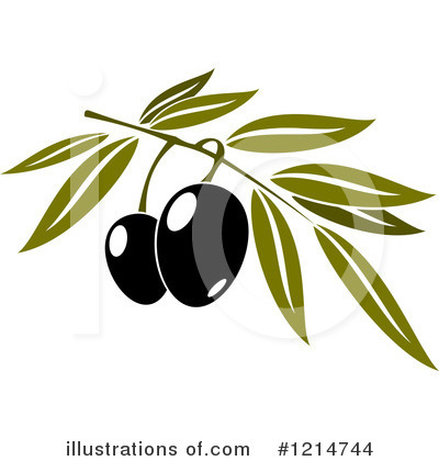Royalty-Free (RF) Olive Clipart Illustration by Vector Tradition SM - Stock Sample #1214744