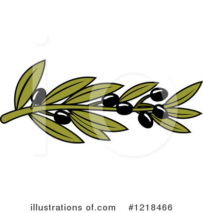 Royalty-Free (RF) Olive Clipart Illustration by Vector Tradition SM - Stock Sample #1218466