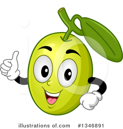 Green Olives Clipart #1346891 by BNP Design Studio