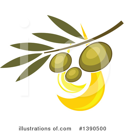 Royalty-Free (RF) Olive Clipart Illustration by Vector Tradition SM - Stock Sample #1390500