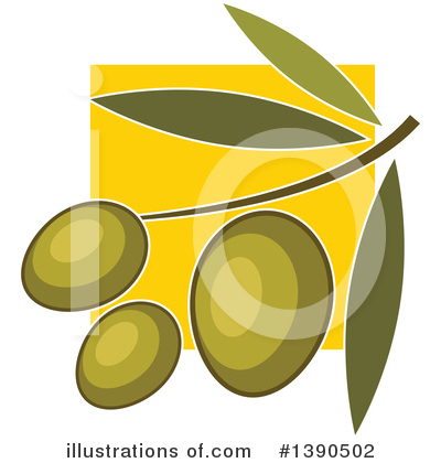 Royalty-Free (RF) Olive Clipart Illustration by Vector Tradition SM - Stock Sample #1390502