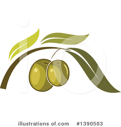 Royalty-Free (RF) Olive Clipart Illustration by Vector Tradition SM - Stock Sample #1390503
