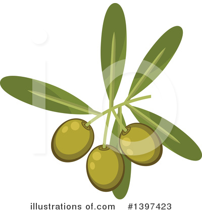 Royalty-Free (RF) Olive Clipart Illustration by Vector Tradition SM - Stock Sample #1397423