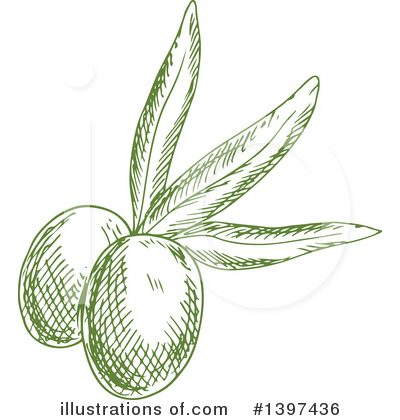 Royalty-Free (RF) Olive Clipart Illustration by Vector Tradition SM - Stock Sample #1397436