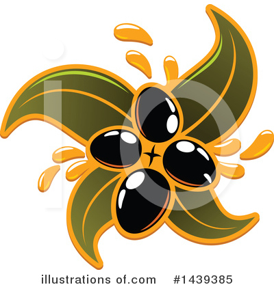 Black Olive Clipart #1439385 by Vector Tradition SM