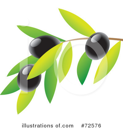 Royalty-Free (RF) Olive Clipart Illustration by cidepix - Stock Sample #72576