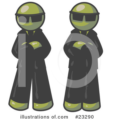 Royalty-Free (RF) Olive Green Collection Clipart Illustration by Leo Blanchette - Stock Sample #23290