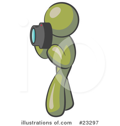 Royalty-Free (RF) Olive Green Collection Clipart Illustration by Leo Blanchette - Stock Sample #23297