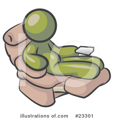 Royalty-Free (RF) Olive Green Collection Clipart Illustration by Leo Blanchette - Stock Sample #23301