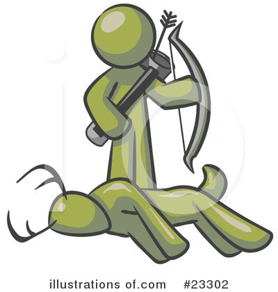 Royalty-Free (RF) Olive Green Collection Clipart Illustration by Leo Blanchette - Stock Sample #23302