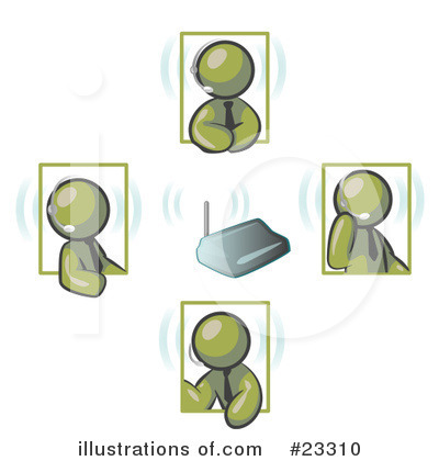 Royalty-Free (RF) Olive Green Collection Clipart Illustration by Leo Blanchette - Stock Sample #23310