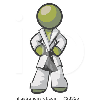 Karate Clipart #23355 by Leo Blanchette