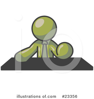 Royalty-Free (RF) Olive Green Collection Clipart Illustration by Leo Blanchette - Stock Sample #23356