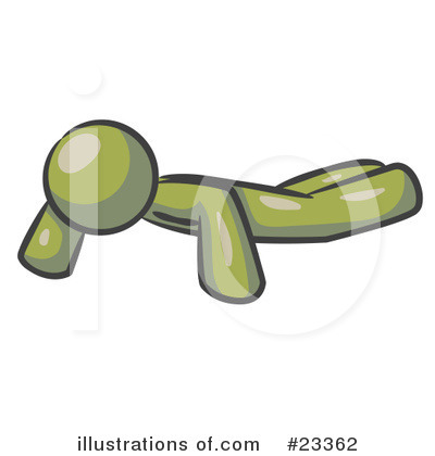 Royalty-Free (RF) Olive Green Collection Clipart Illustration by Leo Blanchette - Stock Sample #23362