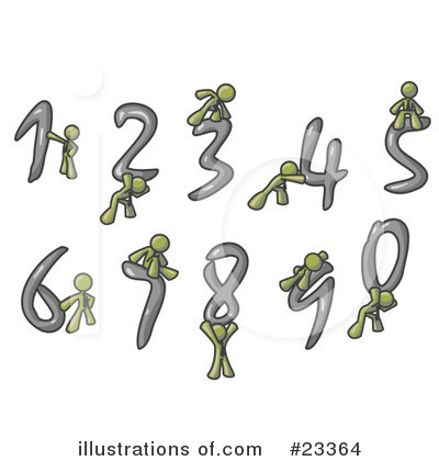 Numbers Clipart #23364 by Leo Blanchette