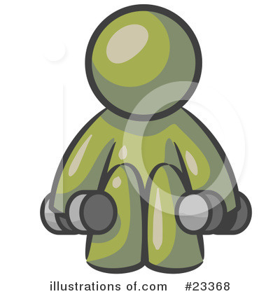 Royalty-Free (RF) Olive Green Collection Clipart Illustration by Leo Blanchette - Stock Sample #23368