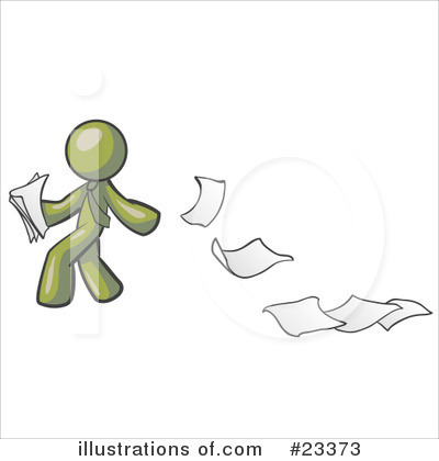 Paper Trail Clipart #23373 by Leo Blanchette