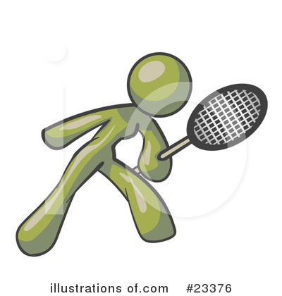 Tennis Clipart #23376 by Leo Blanchette