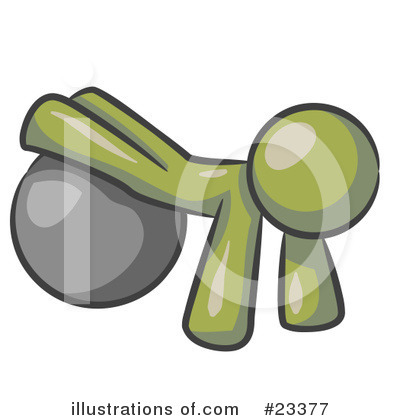 Royalty-Free (RF) Olive Green Collection Clipart Illustration by Leo Blanchette - Stock Sample #23377