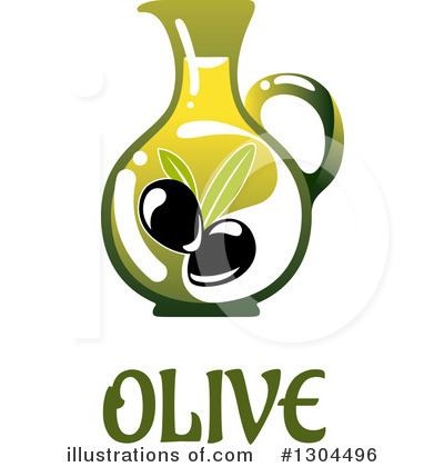 Royalty-Free (RF) Olive Oil Clipart Illustration by Vector Tradition SM - Stock Sample #1304496
