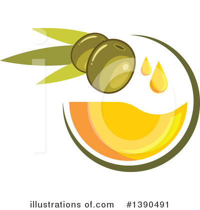 Royalty-Free (RF) Olive Oil Clipart Illustration by Vector Tradition SM - Stock Sample #1390491
