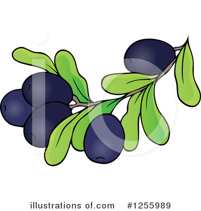 Royalty-Free (RF) Olives Clipart Illustration by visekart - Stock Sample #1255989