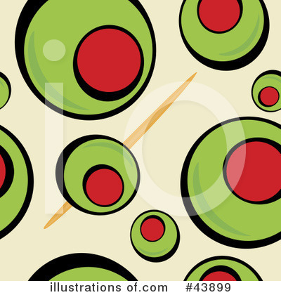 Royalty-Free (RF) Olives Clipart Illustration by Arena Creative - Stock Sample #43899