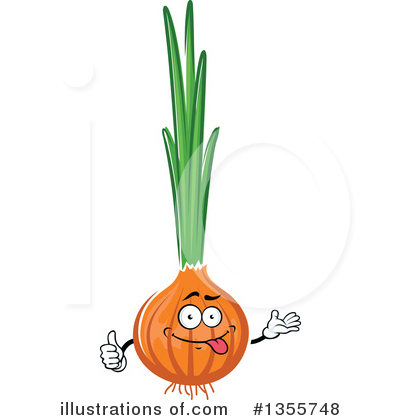 Yellow Onion Clipart #1355748 by Vector Tradition SM