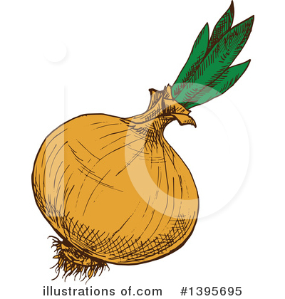 Royalty-Free (RF) Onion Clipart Illustration by Vector Tradition SM - Stock Sample #1395695