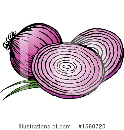 Royalty-Free (RF) Onion Clipart Illustration by Lal Perera - Stock Sample #1560720