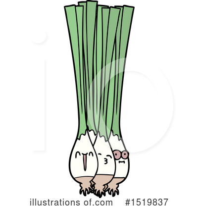 Green Onions Clipart #1519837 by lineartestpilot