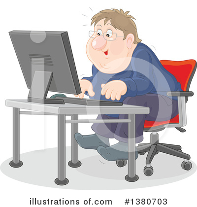 Home Office Clipart #1380703 by Alex Bannykh