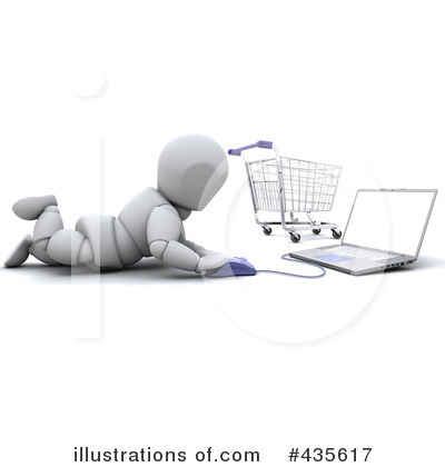 Royalty-Free (RF) Online Shopping Clipart Illustration by KJ Pargeter - Stock Sample #435617