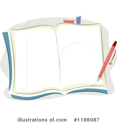 Royalty-Free (RF) Open Book Clipart Illustration by BNP Design Studio - Stock Sample #1186087