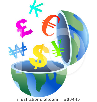 Royalty-Free (RF) Open Globe Clipart Illustration by Prawny - Stock Sample #66445