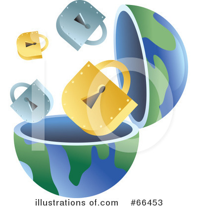 Royalty-Free (RF) Open Globe Clipart Illustration by Prawny - Stock Sample #66453