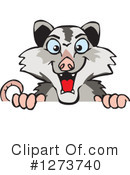 Opossum Clipart #1273740 by Dennis Holmes Designs