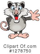 Opossum Clipart #1278750 by Dennis Holmes Designs