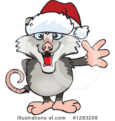 Royalty-Free (RF) Opossum Clipart Illustration by Dennis Holmes Designs - Stock Sample #1283208