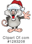 Opossum Clipart #1283208 by Dennis Holmes Designs