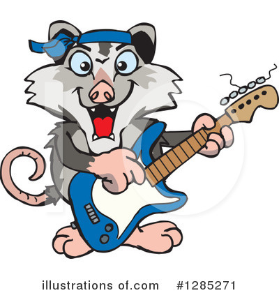 Royalty-Free (RF) Opossum Clipart Illustration by Dennis Holmes Designs - Stock Sample #1285271