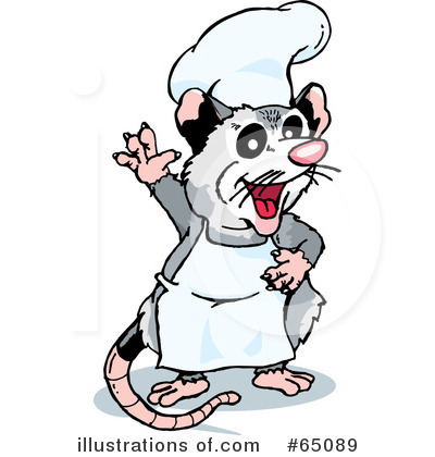 Royalty-Free (RF) Opossum Clipart Illustration by Dennis Holmes Designs - Stock Sample #65089