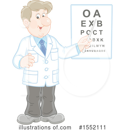 Royalty-Free (RF) Optometrist Clipart Illustration by Alex Bannykh - Stock Sample #1552111