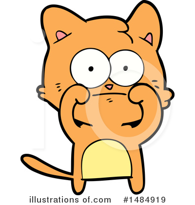 Royalty-Free (RF) Orange Cat Clipart Illustration by lineartestpilot - Stock Sample #1484919