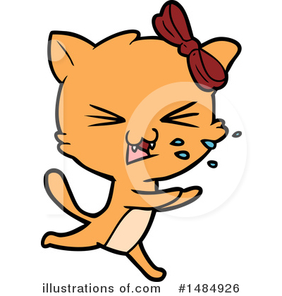 Royalty-Free (RF) Orange Cat Clipart Illustration by lineartestpilot - Stock Sample #1484926