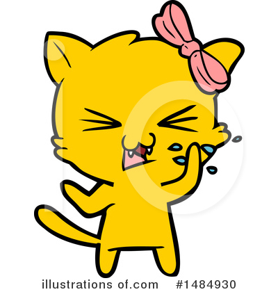 Royalty-Free (RF) Orange Cat Clipart Illustration by lineartestpilot - Stock Sample #1484930