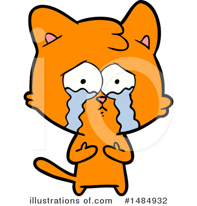 Royalty-Free (RF) Orange Cat Clipart Illustration by lineartestpilot - Stock Sample #1484932