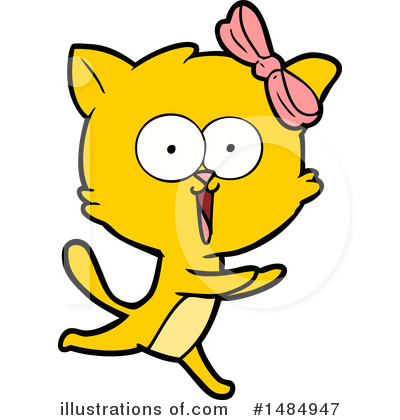 Royalty-Free (RF) Orange Cat Clipart Illustration by lineartestpilot - Stock Sample #1484947