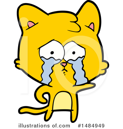 Royalty-Free (RF) Orange Cat Clipart Illustration by lineartestpilot - Stock Sample #1484949