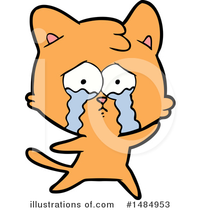 Royalty-Free (RF) Orange Cat Clipart Illustration by lineartestpilot - Stock Sample #1484953